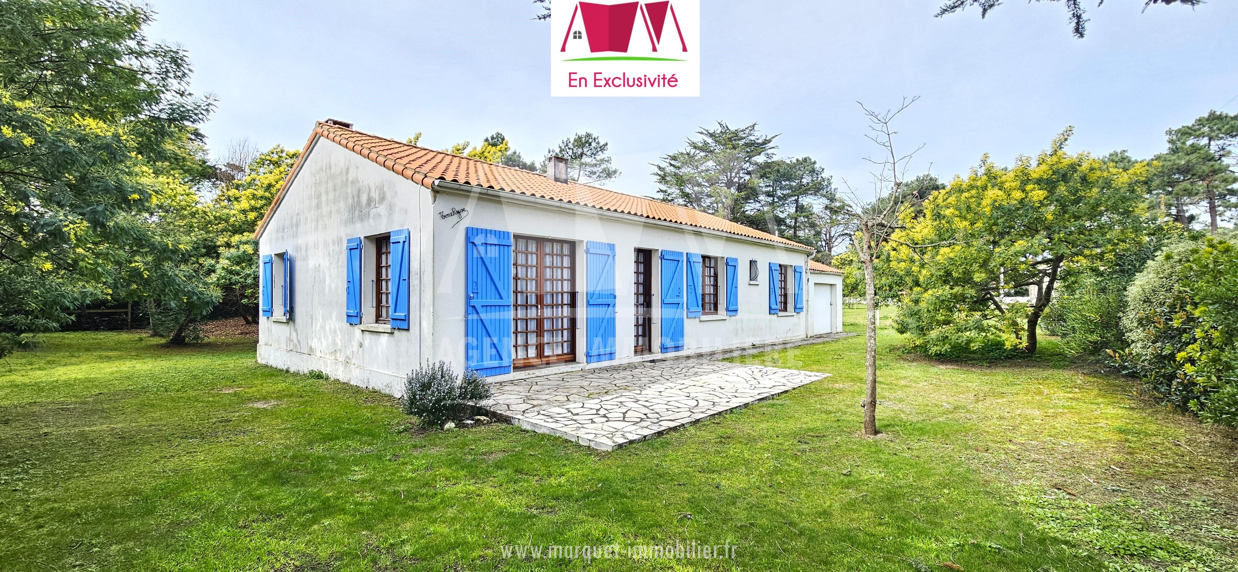 AGREABLE PAVILLON DE PLAIN-PIED DE 120 m² AVEC GARAGE et TERRAIN CLOS DE 1 129 m²