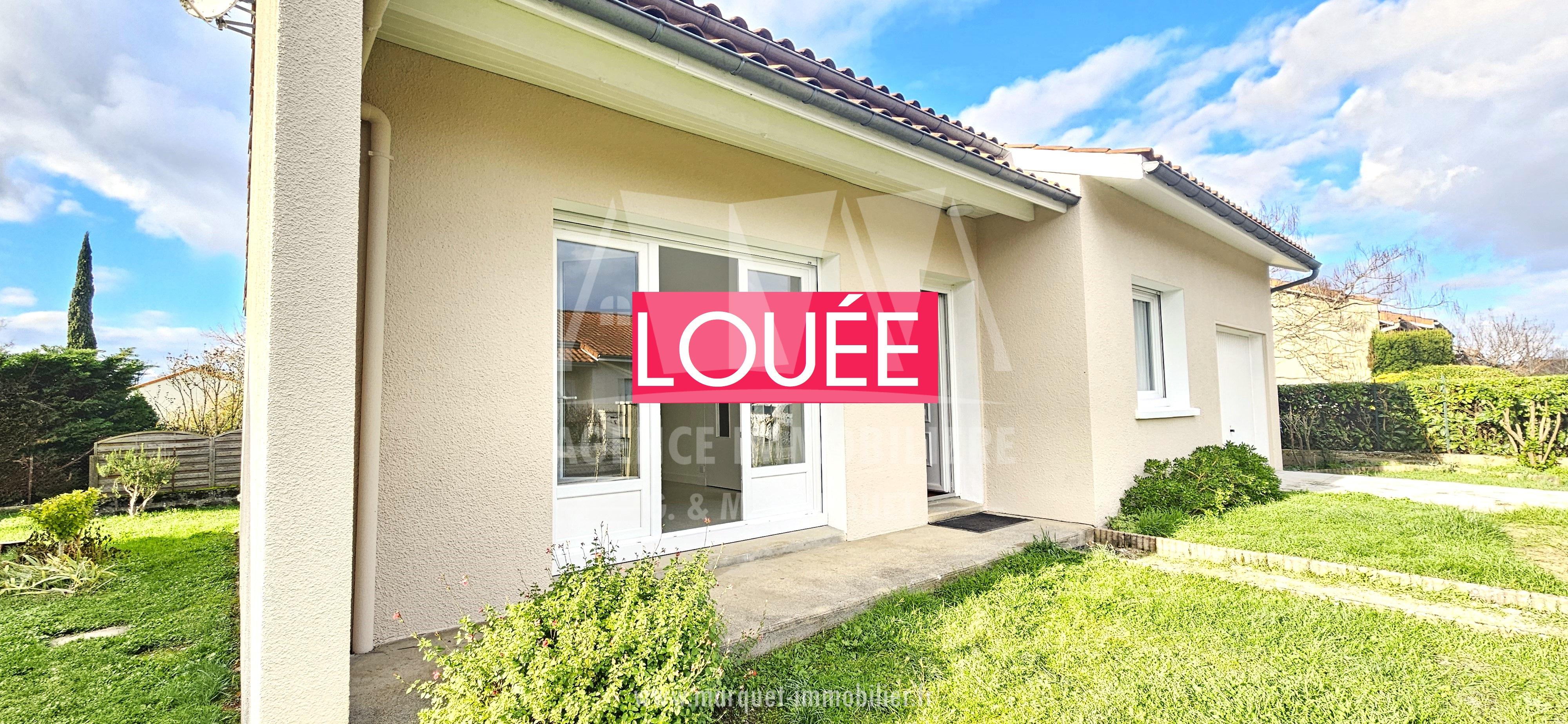 SAINT-YRIEIX - PAVILLON T4 DE PLAIN-PIED AVEC TERRASSE, JARDIN ET GARAGE