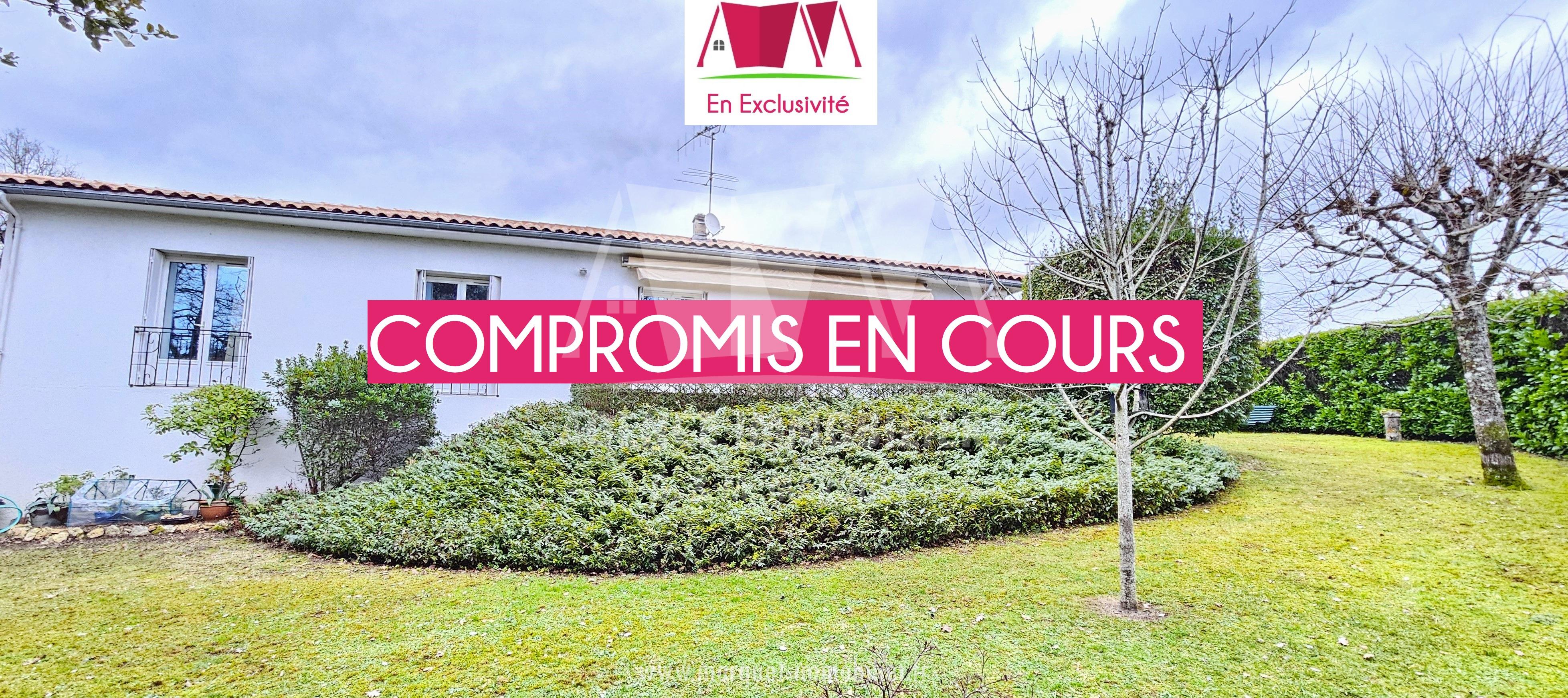 EN EXCLUSIVITÉ - SAINT YRIEIX - 10 MINUTES ANGOULEME - PAVILLON DE PLAIN-PIED D'ENV 135 m² AVEC GARAGE, TERRAIN ET PARTIE BOISÉE DE 4 999 m²